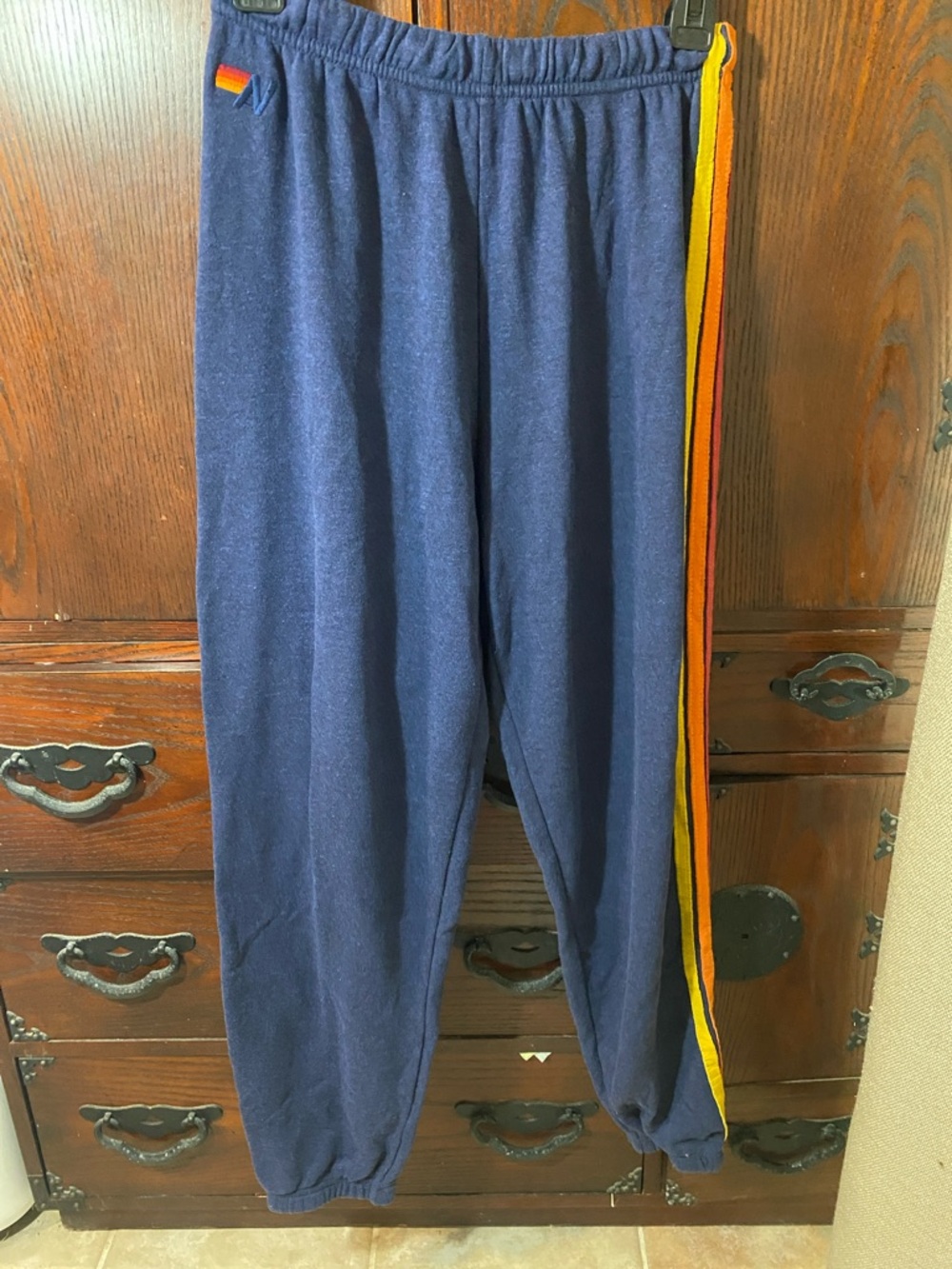 Aviator Nation Navy Five-Stripe Sweatpants - Women's - Picture 3 of 6